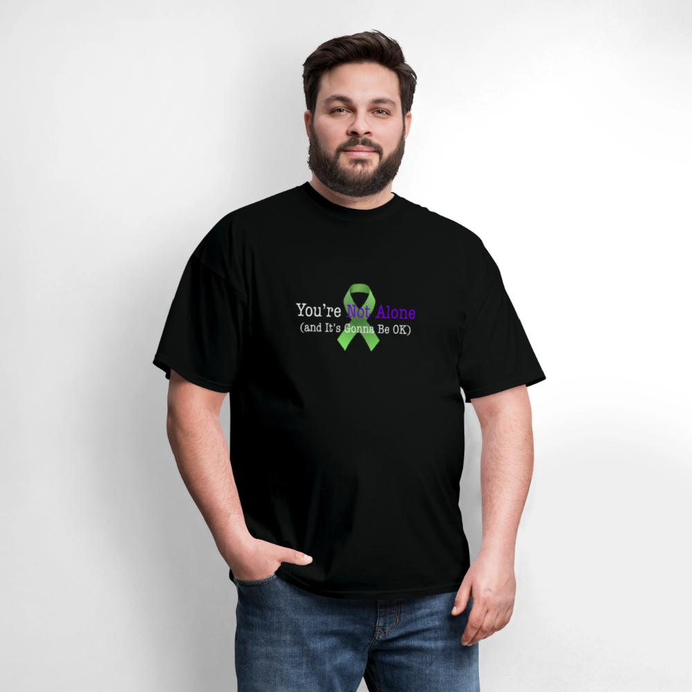 “Not Alone” Mental Health Unisex Classic T-Shirt - black