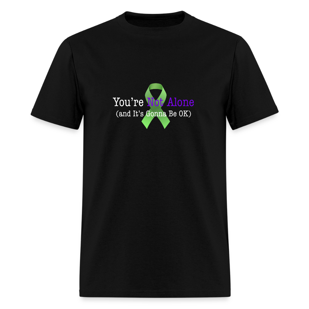 “Not Alone” Mental Health Unisex Classic T-Shirt - black