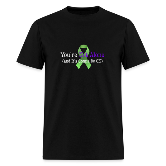 “Not Alone” Mental Health Unisex Classic T-Shirt - black