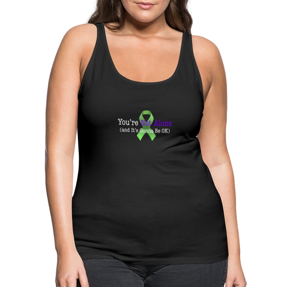 “Not Alone” Mental Health Women’s Premium Tank Top - black
