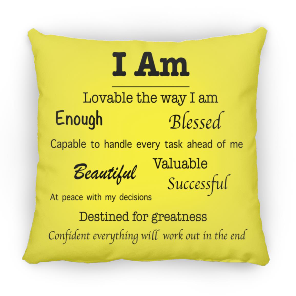Affirmations Pillow - Large (13 color options)