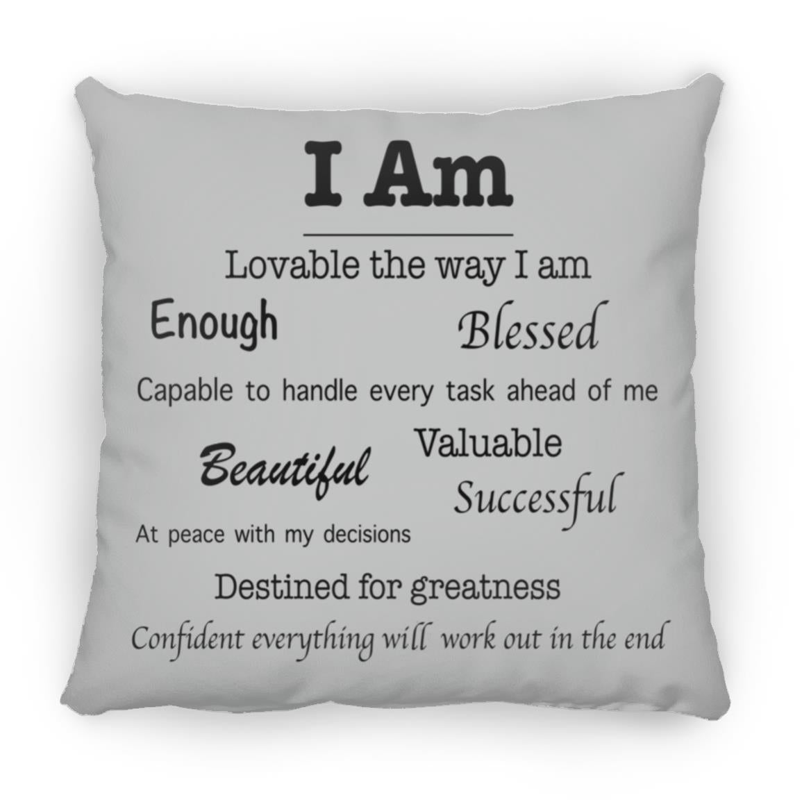 Affirmations Pillow - Large (13 color options)