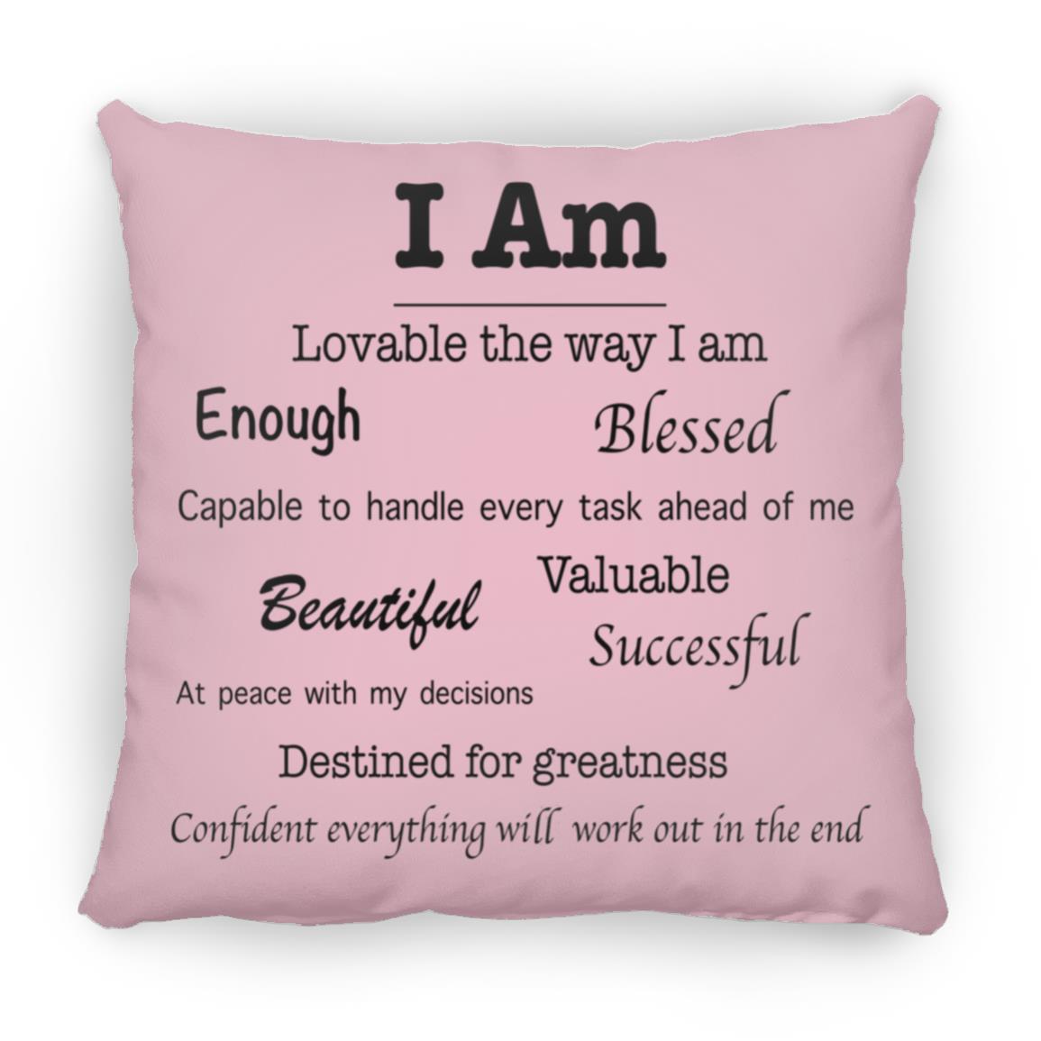 Affirmations Pillow - Large (13 color options)