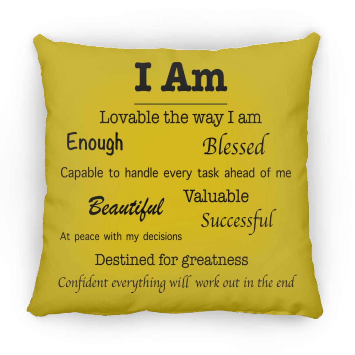 Affirmations Pillow - Large (13 color options)