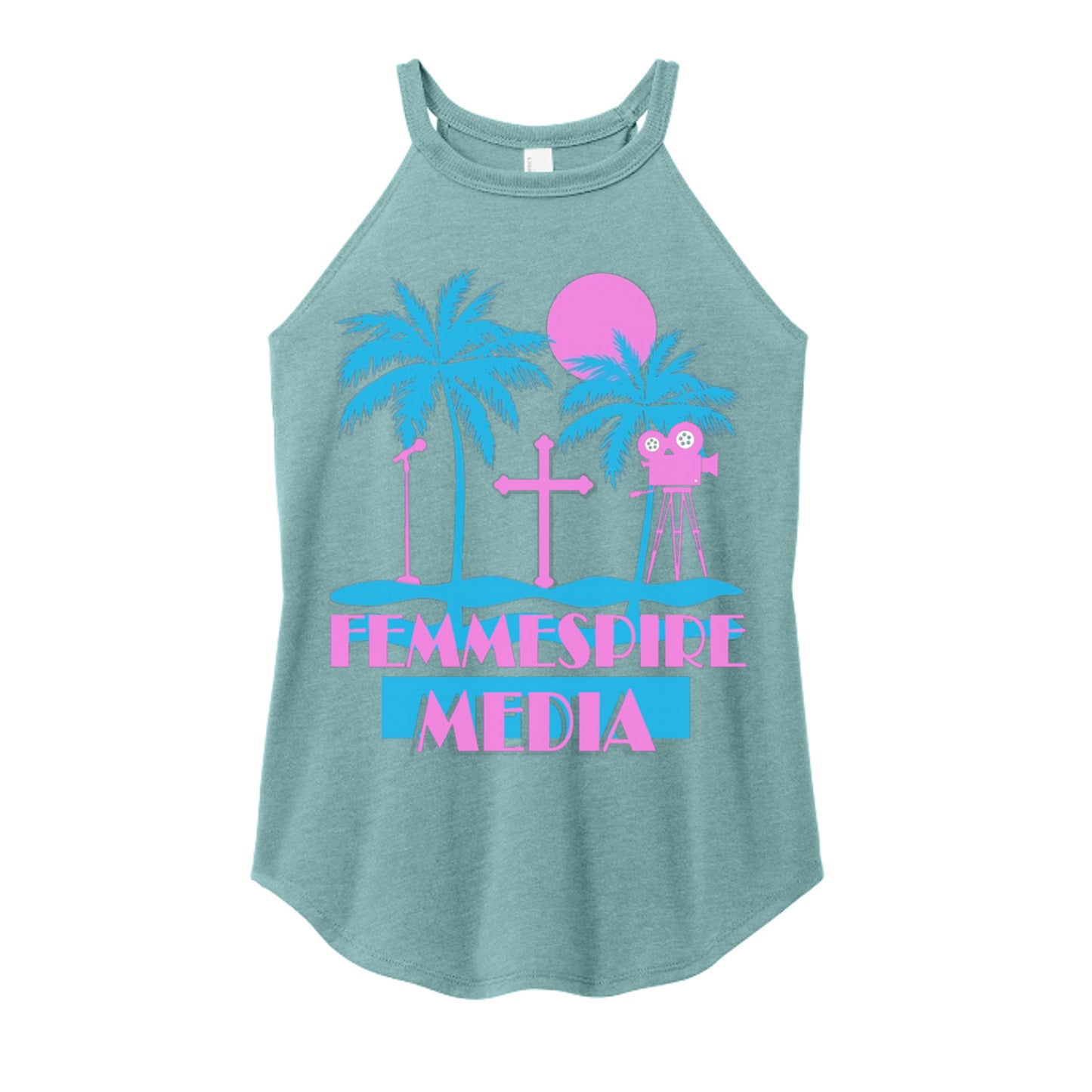 Heathered Eucalyptus Blue - DT137L - FRONT