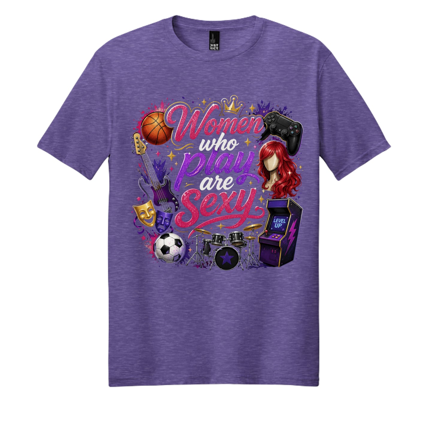 Electric Purple Heather - DM108 - FRONT